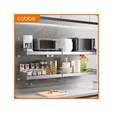 Kabe aço inoxidável cozinha microondas rack forno rack suporte tempero fixado na parede rack de armazenamento cabide