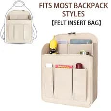 Bolsa De Armazenamento De Viagem Inserção Organizadora De Mochila , Organizador De Feltro Para De Ombro Multigrade Forro