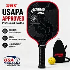 DHS USAPA Aprovado Pickleball Paddle Fibra De Carbono Nível De Competição Profissional Lightweig