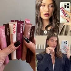 Rhode Hailey Peptídeo Batom Hidratante Labial Colorido Bálsamo Framboesa Fita Torrada Espresso Lip Gloss Glaze