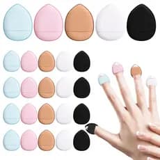 12 Peças Mini Conjunto De Esponja De Maquiagem Profissional-Perfeito Para Corretivo , Base E Sopro De Detalhes