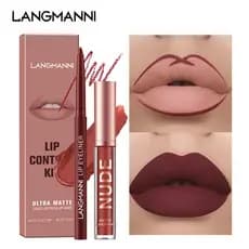 Conjunto De 2 Peças De Brilho Labial , Não É Fácil De Colar , Fosco