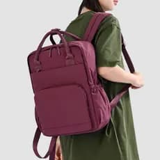 Mochila com vários compartimentos estilo Ins 0.47 kg ultraleve 12 cores opcionais mochila de viagem para viagem mochila