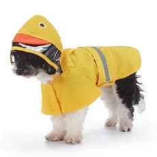 XS-4XL Capa De Chuva Para Cães Reflexiva À Prova D'água Roupas Animais De Estimação Pequenos E Grandes Com Capuz Poncho
