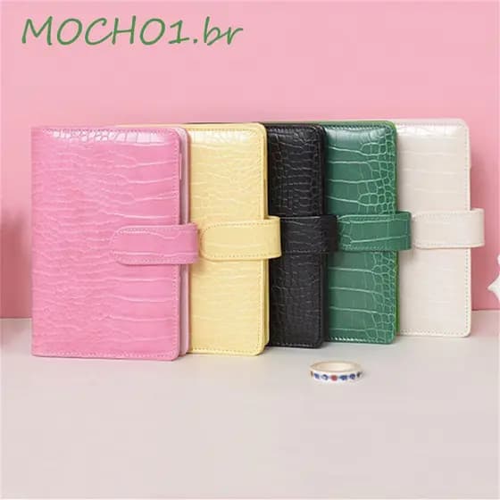 MOCHO1 Capa Para Caderno Fichário A6 Notebook Papelaria Crocodilo Padrão Material Escolar Bloco De Notas