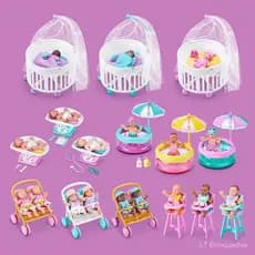 ZURU Baby Ball 2ª Geração, Bola Surpresa de Cinco Dobras, Brinquedo Miniatura de Simulação de Role-Play, Carrinho de Beb