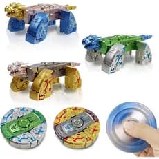 3 Pacotes De Brinquedos Giroscópios Transformáveis De Dinossauro Para Crianças , Meninos , Meninas , Meias De Natal , Pr