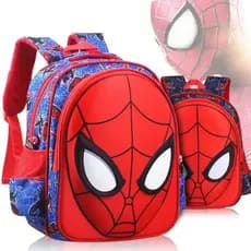 ♛ Desenho Animado Spiderman 3D Schoolbag Kindergarten Boy 3-6 Anos De Idade Alunos Do Ensino Fundamental De 1-5 À Prova