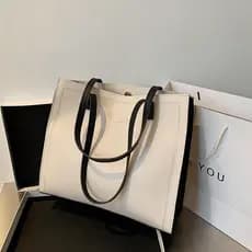 Bolsa Tote de grande capacidade feminina 2024 novo estilo High-End Multi-camada bolsa de ombro All-Match textura quente-