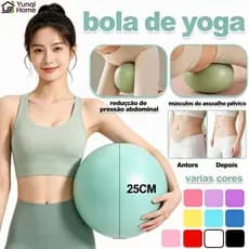 Bola De Yoga De 25cm  Pilates  Fitness  Academia  Exercício  Equilíbrio  Massagem  Treinamento De Emagrecimento
