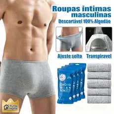 Cuecas Descartáveis ​​masculinas, Boxer De Algodão Puro, Cuecas Portáteis Antibacterianas 一次性内裤 男士一次性内裤