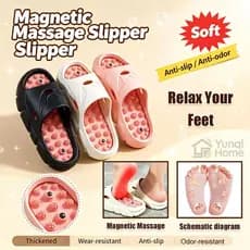 Sapatos De Massagem Magnética Chinelos Internos Para Mulheres Antiderrapante Sola Grossa Resistente Ao Desgaste Promover