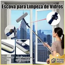🔥Envio em 24 Horas🔥Escovas rodos e esfregões para limpeza de janelas limpador rotativo de dupla camada