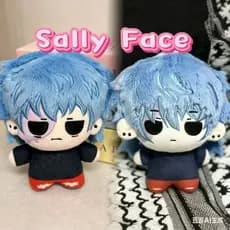 Jogo Sally Face Boneca Pelúcia Bonito Sal Fisher Brinquedo De Chaveiro Plushies Para Crianças 10cm