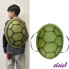 Mochila Realista de Fantasia de Concha de Tartaruga para Adultos e Crianças, Acessório de RPG Animal