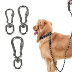 * Mosquetão Aço Inoxidável , Fivelas Para Animais Estimação Ligação Trelas Cães , Corrente Engrenag