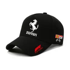 Boné de Beisebol Confortável para Homens da Equipe Ferrari do Campeonato de Fórmula 1 Boné Esportivo Ajustável