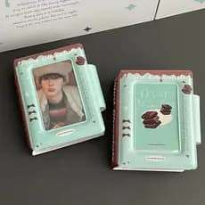3 Polegada Photocard Álbum De Fotos Ídolo Cartões Polaroid Foto Coletar Livro Hortelã Chocolate Bonito Pequeno Cartão