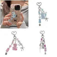 Boné Ecológico Resina Telefone Charme Chaveiro Permanente Para Meninas Mulheres Moda Casual Decorativa