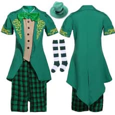Halloween dia de são patrício fantasia de fada irlandesa cultura fantasia de fada infantil exportação roupas infantis
