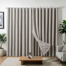 Cortina 3 Metros Voil de Linho Premium Com Forro Blackout - Diversas Alturas