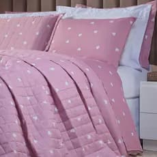 Jogo de Lençol Casal Padrão Sem Elástico 3 Peças 150 Fios Cama Posta