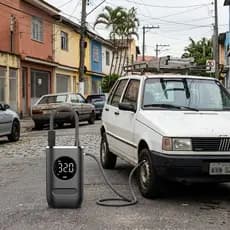 Bomba Encher Pneu Elétrica Portátil Digital Recarregável USB 4 Modos Para Carro Motocicleta Bike Bola