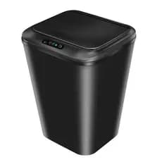 Lixeira eletrônica inteligente com sensor, 16 litros, abertura automática, prática para uso doméstico.