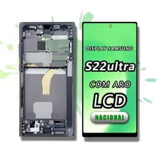 Tela Samsung S22 Ultra Com Moldura LCD Alta Qualidade Estoque Nacional Pronta Entrega Reparo Celular