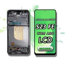 Frontal Tela Display para Samsung S23 FE/S711 Com Aro Original Preto