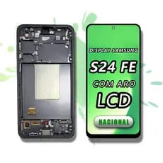 Tela Samsung S24 FE Com Moldura LCD Alta Qualidade Estoque Nacional Pronta Entrega Reparo Celular