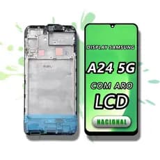 Frontal Tela Display para Samsung A24 4G/A245 Com Aro Original