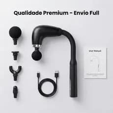 4 em 1 Fisioterapia Portátil Ajustáveis Ergonômico Elétrica Pistola de Massagem Alívio Muscular Massageador Muscular