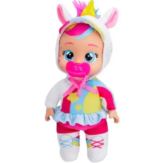 Boneca Cry Babies Tiny Cuddles Stars Modelo Dreamy Unicórnio