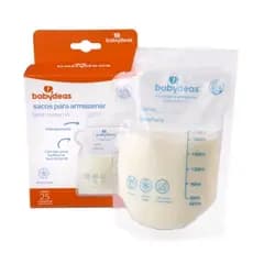 Sacos para armazenar Leite Materno 25 unidades cada Babydeas Livre de BPA