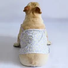 Vestido Floral para Cães IBEANS, Vestido para Animais de Estimação em Algodão Puro, Respirável, com Suspensório e Renda,