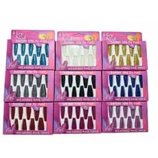 12 Peças De nail art Acabadas Com glitter  Unhas Postiças unhas de balé brilhantes unhas compridas