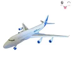 Avião Brinquedo Grande Fricção Acende Luzes E Som Aviãozinho branco
