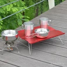 Mesa dobrável ultra-leve de liga de alumínio para uso externo, mesa portátil de alumínio para camping, churrasco, piquen