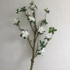 Flor de Azaléia Artificial, Ramos Macios Feitos de Espuma, Decoração para Sala de Estar, Arranjo de Plantas em Vaso, Est