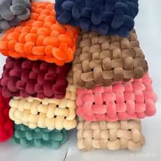 Tecido para almofadas e travesseiros ultra-grosso de 5cm, feito com fio islandês, para decoração de casa, almofada quadr