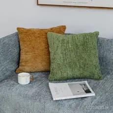 Capa de almofada de cor sólida para sala de estar, capa de almofada para sofá, capa de almofada lombar para escritório,