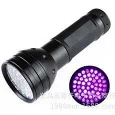 Lanterna de luz roxa com 51 LEDs, luz UV para detecção de notas falsas, lanterna UV, lanterna LED roxa, avaliação de joi