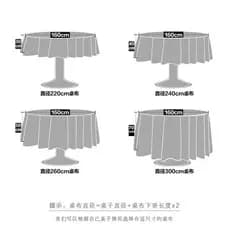 Toalhas de mesa redondas para hotéis no atacado, toalhas de mesa jacquard simples e de alta qualidade, toalhas de mesa p