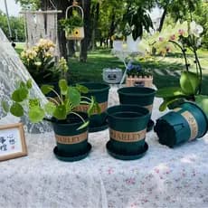 Vaso de flores Jiali com orifícios laterais respiráveis, de grande diâmetro, para uso doméstico, para flores e plantas v