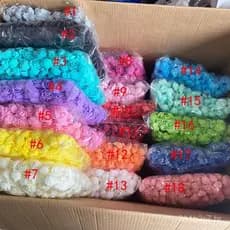 Cabeça de flor de espuma de 3,5 cm, flor de PE, kit de materiais DIY para acessórios de caixas de doces de casamento e p