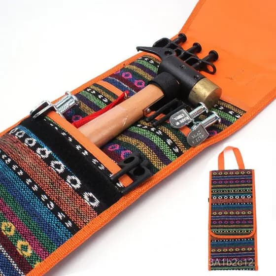 Bolsa de ferramentas para uso externo exportada para a Coreia, bolsa para estacas de barraca, bolsa de armazenamento de