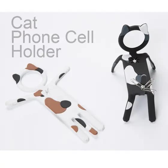 Suporte de Telefone Versátil Original para Gatos, Suporte para Controle Remoto de Ar Condicionado, Suporte para Escova d