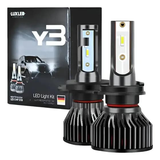 Lâmpada LED H4 Logan Sandero Kwid Duster Y3 Mini 6500K