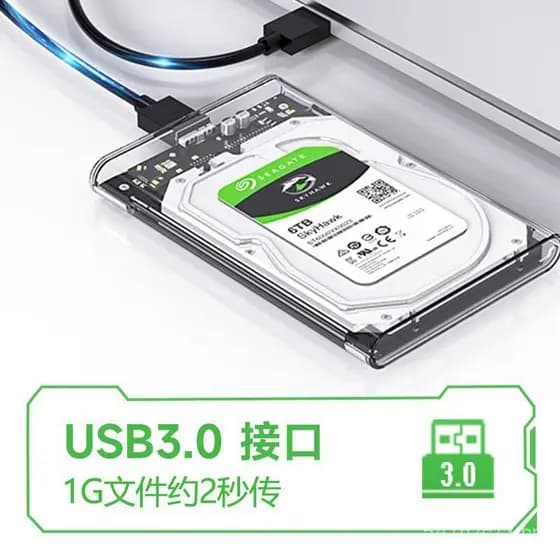 Disco Rígido Externo Digital ShuoLe 2.5 USB3.2 com Tela de Exibição SSD SATA